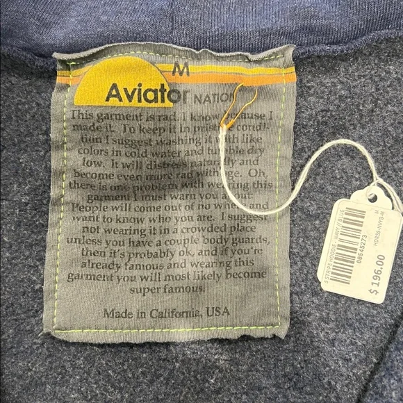 Aviator Nation 5 Stripe Sweatshirt - NWT - Picture 4 of 4